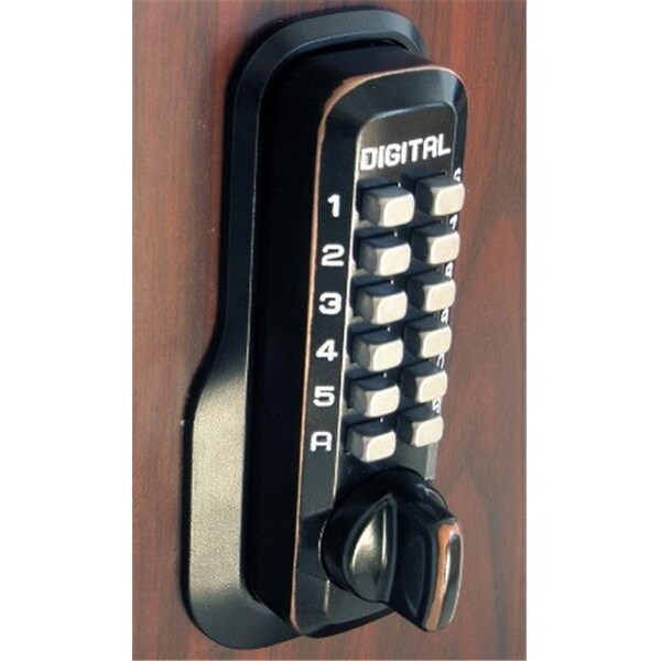 Lockey Lockey M-210-OB-EZ Mechanical Keyless Deadbolt Ez Mount Plate Lock - Oil Rubbed Bronze M-210-OB-EZ - main